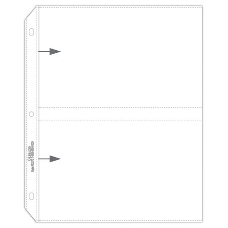 C-Line Products 35mm Ring Binder Photo Storage Pages  5 x 7, Traditional clear  side load, 11 14 x 8 18, 50PK 52572